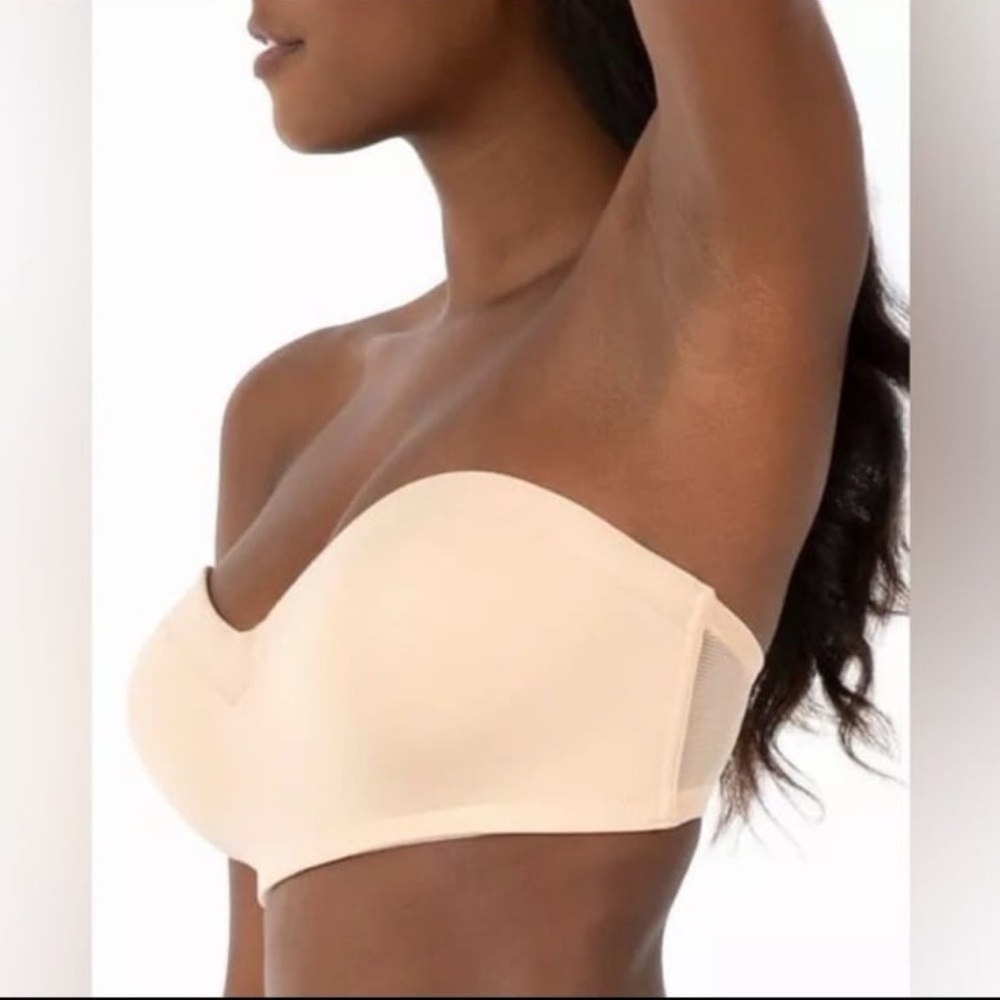 Lively 38D 32218 No-Wire Strapless Bra Toasted Almond Beige Convertible NEW - Picture 8 of 8